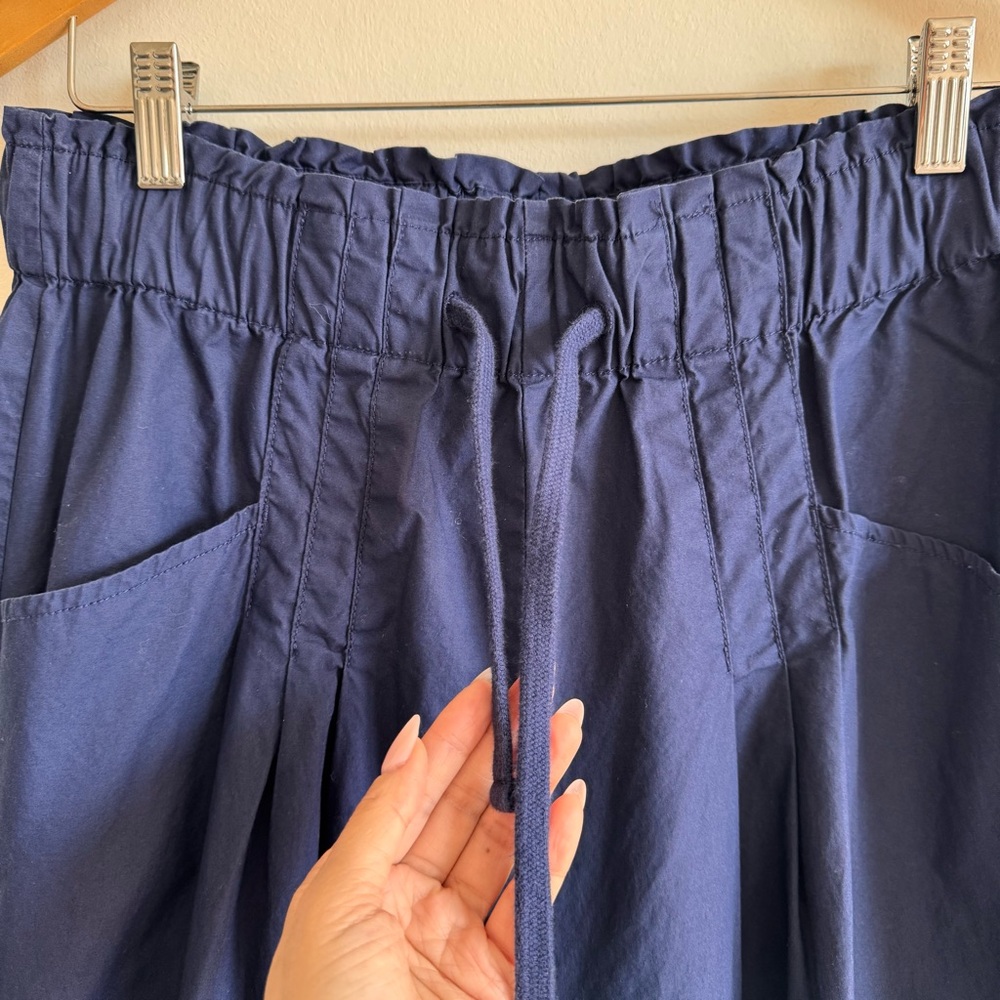 Anthropologie Maeve | Royal Blue Skirty Utility Wide-Leg Trouser Pants ~ Medium - Picture 7 of 13